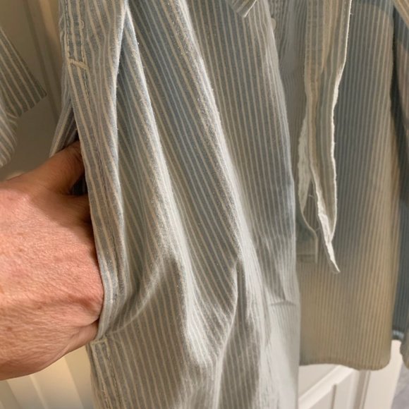 GAP Shirtdress in Engineer Stripe Chambray - Picture 2 of 5